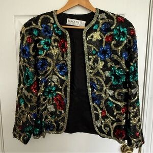 Vintage Black Tie Oleg Cassini